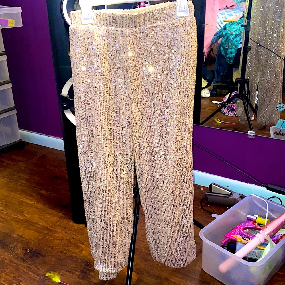 Sparkly sweatpants